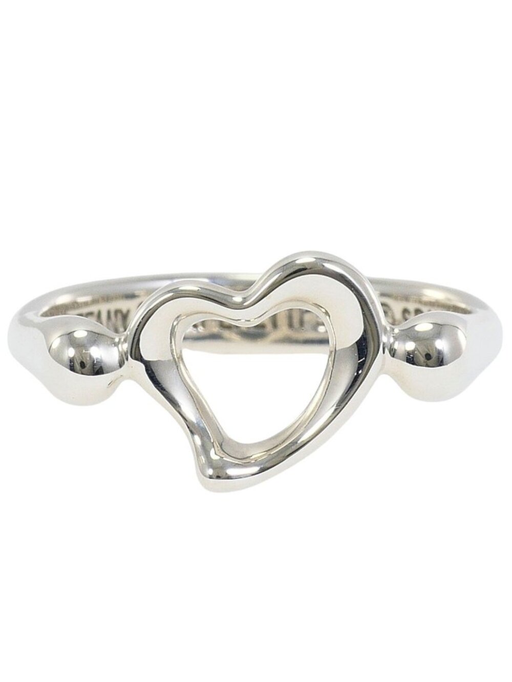 Tiffany & Co Open Heart 925 Sterling Silver Ring